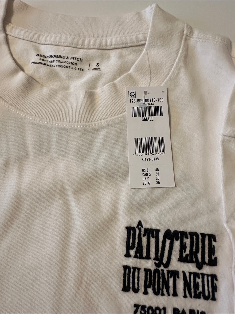 Abercrombie & fitch Premium heavyweight 2.0 T-shirt with Paris print - Picture 3 of 5